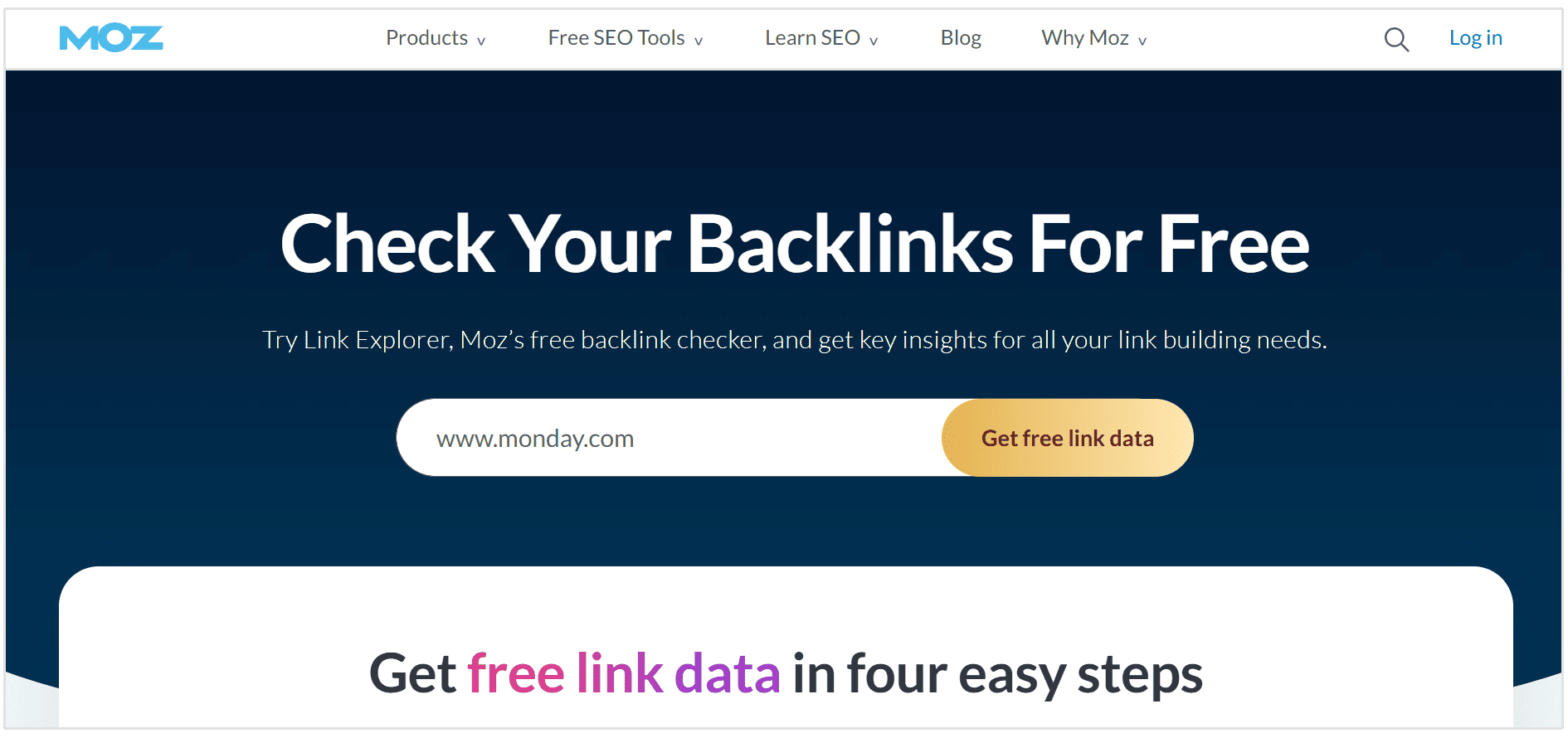 Moz Backlink Explorer